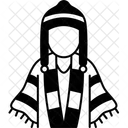 Peruvian Male Poncho Icon
