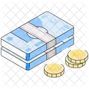Peruvian Sol Paper Currency Banknote Icon
