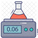 Pesar La Maquina Matraz Quimico Laboratorio Icono