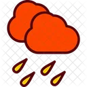 Pesada Lluvia Nube Icon