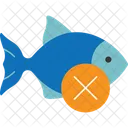 Pesca Ilegal Pesca Prohibida Pesca Vetada Icono