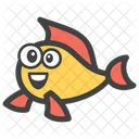 Pescado Marisco Emoji Icono