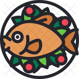 Pescado marisco  Icono