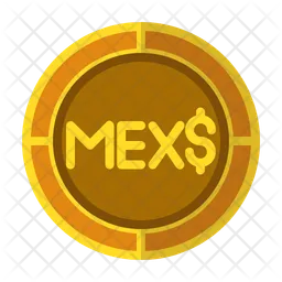 Peso méxico mxn  Icono