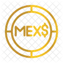 Peso Mexico Moeda Ícone