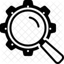 Pesquisa Configuracao Roda Dentada Ícone
