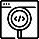 Pesquisa Programacao Codificacao Ícone