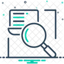 Pesquisa Investigacao Inquerito Ícone