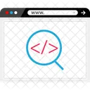 Pesquisa Codigo Programacao Ícone