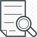 Pesquisa Documento Lupa Ícone