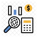 Pesquisa Dolar Grafico Ícone