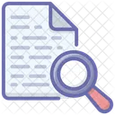 Pesquisa De Dados Analise De Documentos Analise De Relatorios Ícone