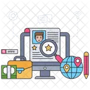 Pesquisa De Emprego Encontrar Emprego Procurar Emprego Ícone