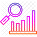 Pesquisa De Grafico De Barras Barra Decrescente Ícone