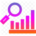 Pesquisa De Grafico De Barras Barra Decrescente Ícone