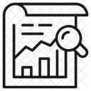 Pesquisa de gráfico de negócios  Ícone