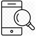 Pesquisa Movel Lupa Lente De Aumento Ícone