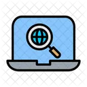 Pesquisa Na Internet Analitica Marketing Ícone