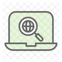 Pesquisa Na Internet Analitica Marketing Ícone