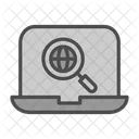 Pesquisa Na Internet Analitica Marketing Ícone