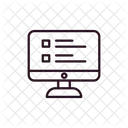 Pesquisa On Line Lista De Verificacao Lista De Tarefas Ícone