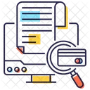 Pesquisa De Pagamento Auditoria Bancaria Analise De Pagamento Ícone