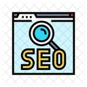 SEO Pesquisa Mecanismo Ícone