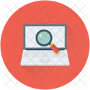 Laptop Pesquisa Lupa Icon