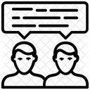 Comunicacao De Pessoas Conversa Discussao Ícone