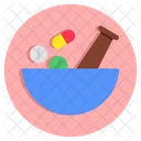 Pestle Mortar Grinder Mixer Icon
