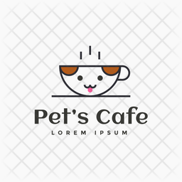 Pet Cafe Logo Icon