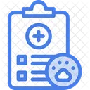 Pet Care Medical Report Medical History Icon