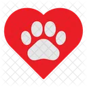 Love Pet Paw Icon