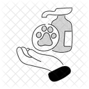 Black Half Tone Pet Care Illustration Pet Care Pet Icon