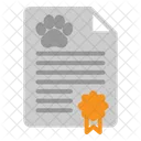 Certificate Animal Pet Icon