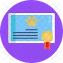 Pet Certificate  Icon
