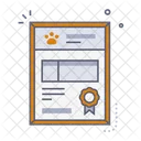 Pet certificate  Icon