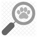 Search Magnify Paw Icon