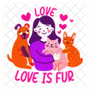 Pet Lover Friends Companions Icon