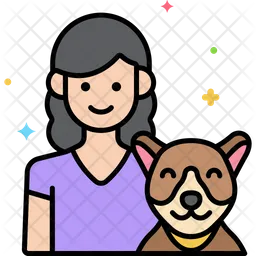 Pet Owner Female  Icon
