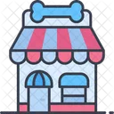 Pet Shop Animals Buildings Icon