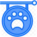 Pet Shop Signboard Pet Store Signboard Paw Icon
