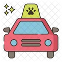 애완동물 택시  아이콘