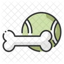 Pet Toys Tennis Ball Bone Icon