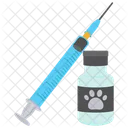 Pet Vaccine Syringe Medicine Icon