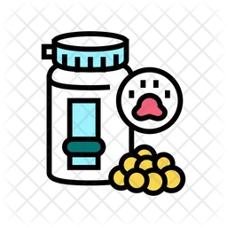 Pet Vitamins Pill  Icon