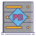 Petabyte Electronic Digital Icon
