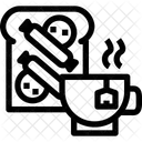 Petit Dejeuner Collations Tasse Icône