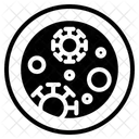 Petri Dish Bacteria Virus Icon