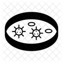 Petri Dish Bacteria Virus Icon